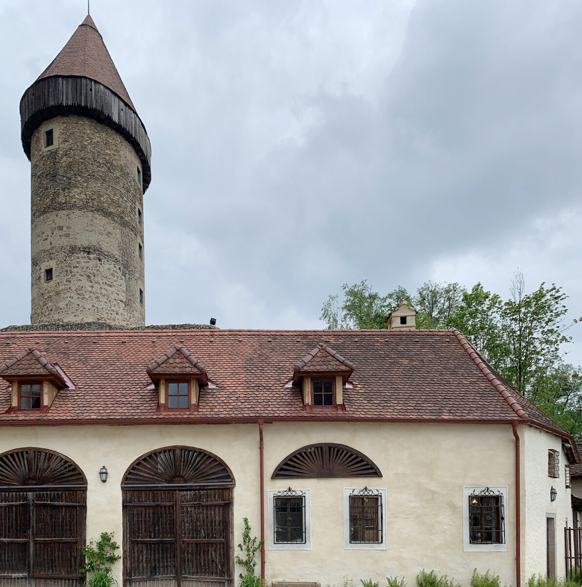 Restauration Fensterkörbe Burg Clam 2019